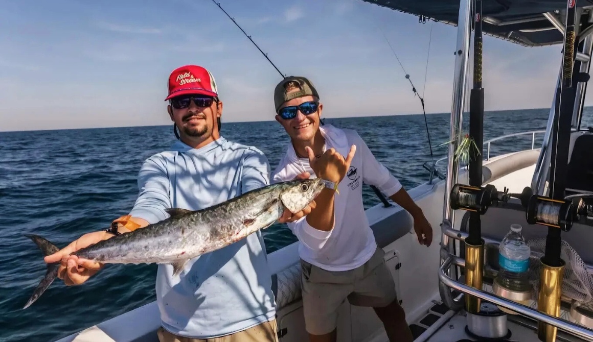Blackfin Tuna caught while deep sea fishing